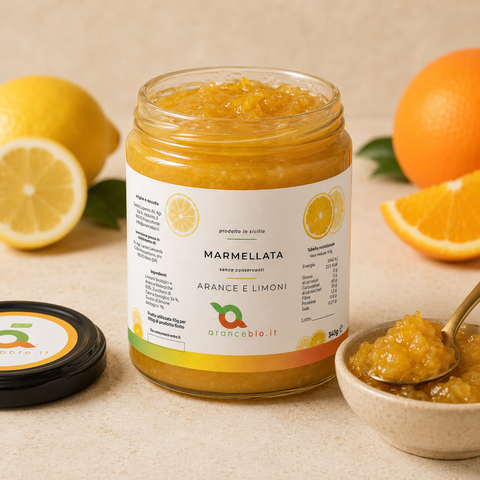 Orangen-Zitronen-Marmelade (6 Gläser)