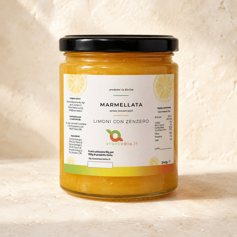 Zitronen-Ingwer-Marmelade (6 Gläser)