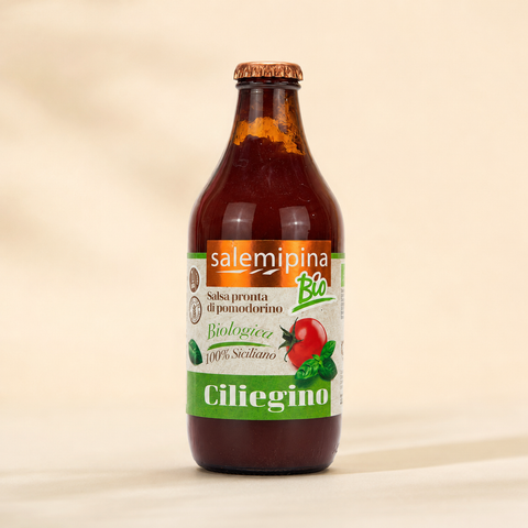 Bio-Kirschtomatensoße, servierfertig